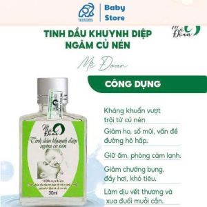 Tinh dầu khuynh diệp củ nén Mệ Đoan 30ml kháng khuẩn giữ ấm xông phòng [ kèm quà ]