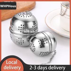 [COD] WHPHous Ship within 24 hours Stainless Steel Ball Tea Leak Ball Tea Leak Mesh Filter Strainer Tea Infuser