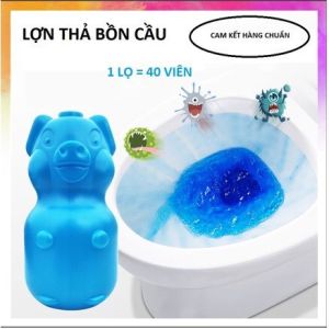 Lọ tẩy bồn cầu hình con lợn khử mùi diệt khuẩn