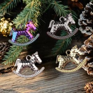 [COD] Millennium 5pcs 15x17mm Kẽm hợp kim Electroplated Rocking Horse Mặt dây chuyền quyến rũ cho DIY Vòng Cổ Vòng tay bông tai trang sức Phụ Kiện Làm