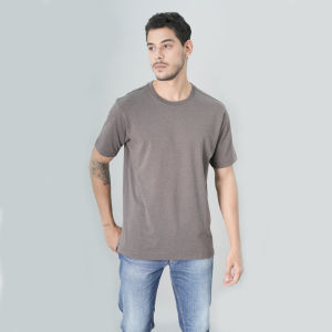 Johnwin - Regular Fit - Kaos Polos - Kaos Essential - Coklat - Variasi Warna - FTS.622.S484.01.C-S/S - T-shirt Polos Basic