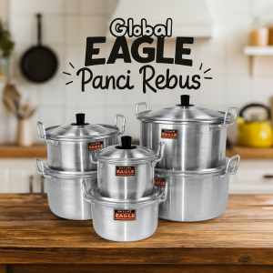 Panci TL Global Eagle Original Ukuran 16 18 20 22 24 | Panci Rebus Serbaguna untuk Masak Harian - KP