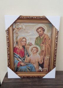 Gambar Rohani Keluarga Kudus Kristen Katolik Pajangan Dinding WCF 03