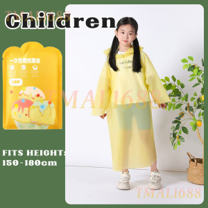 [✅SG Ready Stock] Thickened Portable Card Pack Disposable Raincoat Waterproof Emergency Poncho Lightweight Pocket Size Compact Rain Coat Multi Color Design Suitable For Adults Children Outdoor Travel Cycling Camping Theme Park Daily Rainy Day Use