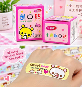 BĂNG CÁ NHÂN CUTE CHỐNG NƯỚC | COMBO 2 HỘP 200 MIẾNG | MIẾNG DÁN VẾT THƯƠNG MINI HOẠT HÌNH CHO BÉ