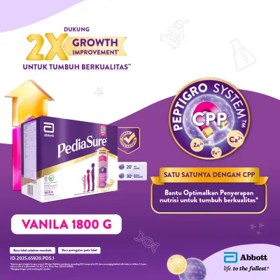 PediaSure Vanila (1-10th) 1800gr - Nutrisi Pertumbuhan