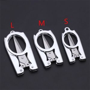 PENTU การเดินทางการเดินทาง งานกระดาษ พ็อกเก็ต เหล็กไร้สนิม สำหรับนักเรียน งานฝีมือทำด้วยมือ กรรไกรเล็กๆ กรรไกรสำหรับตกปลา งานปัก กรรไกรพับได้