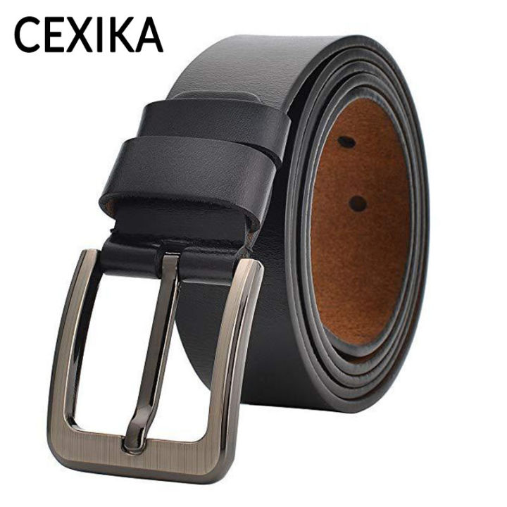 CEXIKA Genuine Leather Long Belt Men 105 110 120 130 140 150 160
