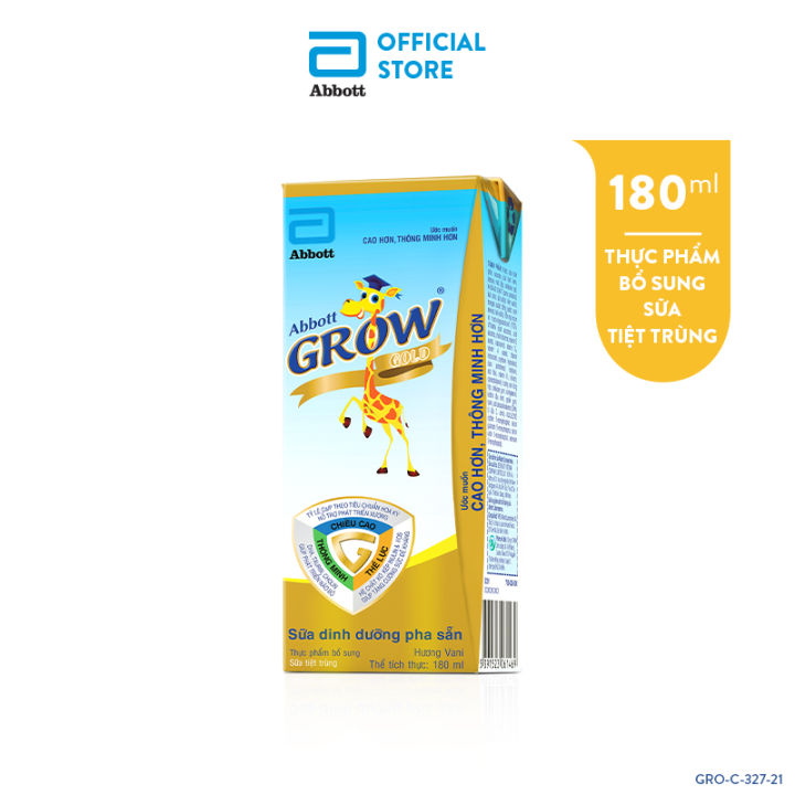 Thùng 48 Hộp Sữa Nước Abbott Grow Gold Hương Vani 180ml | Lazada.vn