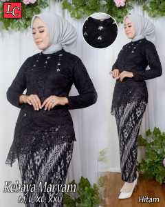 SET KEBAYA MARYAM /KEBAYA PAYET MUTIARA MIRING/KEBAYA WISUDA/KEBAYA LAMARAN#KEBAYA SERAGAM PESTA# KEBAYA BAHAN BURKAT#KEBAYA LAMARAN.