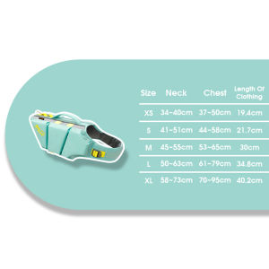 HamshMoc Pet Floatation Device Quick Dry Material Handle Design Strong D Ring Swimming