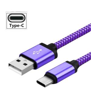 Nylon Braided Type C Fast Charging Cable USB A Charging Cord For Phones Tablets Power Adapters Efficient