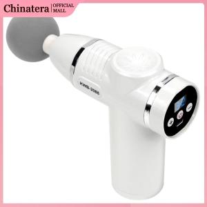 Electric Muscle Fascia Massage 32 Speeds LCD Display W/ 12 Replacement Heads for Neck Back Shoulder Leg Hand Body