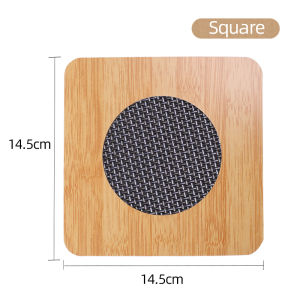 Wooden Coaster Quality Welnut Made Retro Insulation Cup Mat Household Square Round Thick Quality Coaster