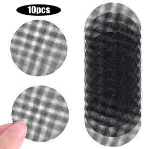 10pcs Flower Pot Bottom Hole Mesh Mat Fiberglass Mesh Gasket Drainage Hole Screen To Prevent Soil Loss Gardening Supplies