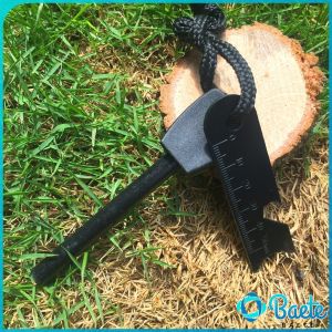 Baete Drilled Flint Fire Starter Camping Tool for Your Hiking and Backpacking Gear