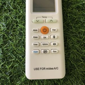ĐIỀU KHIỂN MÁY LẠNH ĐIỀU HOÀ MIDEA NÚT VÀNG GIỮA - REMOTE ĐIỀU KHIỂN MÁY LẠNH ĐIỀU HOÀ MIDEA NÚT VÀNG GIỮA - ĐẦU BẤM ĐIỀU KHIỂN MÁY LẠNH ĐIỀU HOÀ MIDEA NÚT VÀNG GIỮA- TẶNG KÈM PIN