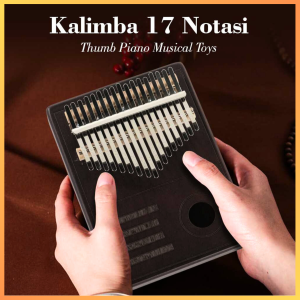COD KIRIM CEPAT Wishmore Kalimba Mbira Thumb Piano Musical Toys 17 Note Sound / Kalimba alat musik 17 notasi mini kayu bening murah lengkap / alat musik kalimba transparan 17 note aesthetic