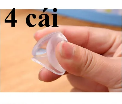 Cao su dán góc bàn chống va chạm bằng nhựa trong suốt.