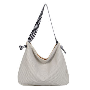 SEA YADOU  กระเป๋าสะพายไหล่สายกว้างแฟชั่นและเรียบง่ายสำหรับผู้หญิงกระเป๋าทรงสี่เหลี่ยมใบเล็กทรงสูงแบบใหม่กระเป๋าหญิงใต้วงแขนสวยหรู