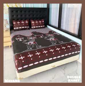 SPREI ANTI GESER/DOBEL KARET BATIK KEKINIAN TINGGI 20 & 30 CM