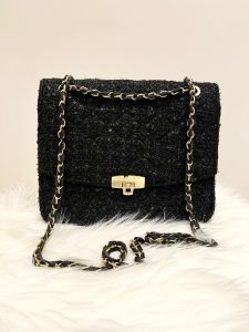 Tas ck tweed -Tas selempang wanita rajut