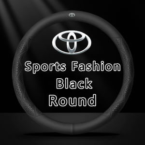 New Leather Car Steering Wheel Cover For Toyota Vios Yaris Innova Fortuner CHR Harrier Wish Alphard Camry Corolla Prius RAV4 Auto Sports Fashion Styling Decoration Accessories