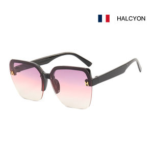 แว่นกันแดดกรอบใหญ่โชว์ใบหน้าของคุณ แว่นกันแดดป้องกันรังสียูวีแฟชั่นคนดังทางอินเทอร์เน็ตขนาดเล็ก