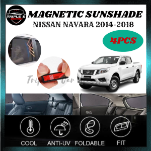 Nissan Navara 2014-2018  Magnetic Sunshade Custom Fit OEM Sun Shade (4PCS)