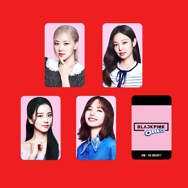 BlackPink x Oreo Photocard Blackpink Oreo Pink Blackpink Oreo