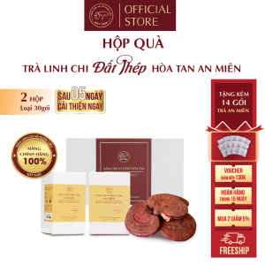 [HỘP QUÀ] Trà Nấm Linh Chi Đất Thép Hòa Tan An Miên - Cải thiện giấc ngủ - Tăng sức đề kháng - Hàng chính hãng