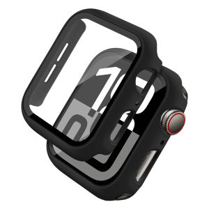 Case for Smart Watch Series 11/10 46mm 42mm Plastic Bumper Cover with Tempered Glass Screen Protector Cases 44mm 40mm 42mm 38mm 41mm 45mm lWatch Series 9 8 7 6 5 4 3 2 1 Series SE3/SE2/SE Case