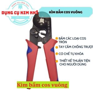 Kìm Bấm Cos Vuông HSC8 6-4A Tự Điều Chỉnh - Kìm Bấm Cos Đa Năng 0.25 - 10mm² - Sỉ Dụng Cụ Tốt