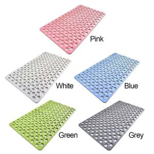 Thảm Nhà Tắm Chống Trượt Gia Đình 69x36cm Cốc Hút Siêu Bám | Thảm Chống Trơn Cho Người Già Trẻ Em