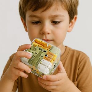 3D Maze Cube Educational Toy Kids Teaser Toys Birthday Party Favors Suitable Ages 3+ Accessory Color Random