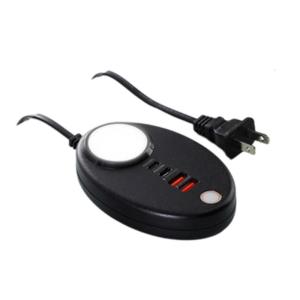 Touch Activated Night Light 50W Wall Socket Double USB and 2PD Port for Quick Charging Multiple Devices Simultaneously