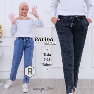 Celana Jeans Panjang Anak Perempuan Usia 7-15 Tahun | Kareena Pants