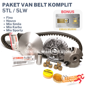 BONUS LOGAM EMAS + 5TL PAKET RUMAH ROLLER MIO SPORTY YAMAHA + KIPAS CVT MIO SMILE + VANBEL MIO SOUL KARBU FINO NOUVO + MINYAK GEMUK / SATU SET PAKET CVT MIO LAMA / PULLEY MIO / PULI ASSY / VANBELT PANBEL / KARET SLIDER / KIPAS RUMAH ROLER ASSY SET