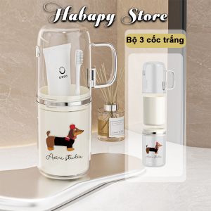 Hộp đựng đồ cá nhân du lịch hộp đựng bàn chải kem đánh răng có tay cầm