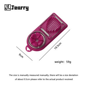 Jearry Multifunctional Egg Slicer 2 in 1 Preserved Egg Divided into Petal Cutter Slicer Egg Slicer Splitter Kitchen Tools