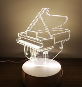 Amazthing 3D LED USB Night Light Music Style with Warm Lights For Home Decoration Lamp/ Table Lamp 小夜灯