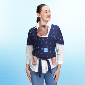 Gendongan bayi depan Momaz 3in1 Love Navy