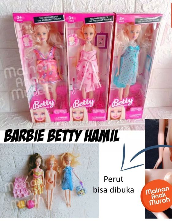 Barbie Ibu Hamil Betty dengan Bayi dalam Perut Pregnancy Women
