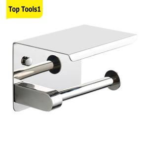 Stainless Steel Paper Towel Stand Floating Paper Shelf Bathroom Accessories