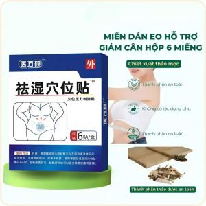 Miếng dán đông y hỗ trợ giảm mỡ bụng 6 miếng làm ấm bụng thư giãn cơ thể giúp vòng eo săn chắc