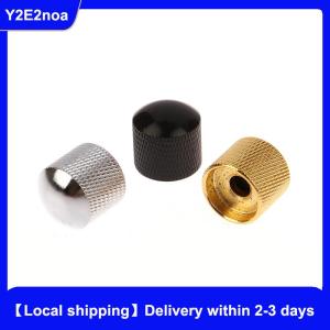 【Local shipping】 1Pc Metal Electric Bass Guitar Tone Volume Knob Potentiometer Hat Cap Guitar Parts Push Knob With Hole Guitar Accessories