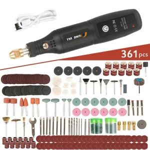 CordlessElectric Rotary Tool Set 16000RPM USB Charging Engraving Pen Electric Drill Dremel Tools Jewelry Metal Polishing