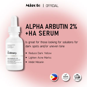The Ordinary Alpha Arbutin 2% + HA 30ml Serum | Dark Spot Corrector Daily Brightening Serum with Hyaluronic Acid - Lightweight Formula for All Skin Types