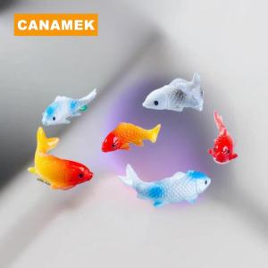 【CANAMEK】 10Pcs DIY Decorative Goldfish Figurines Home Decor Dollhouse Miniature Model Fish Carp Simulation Animals For Kids Toys