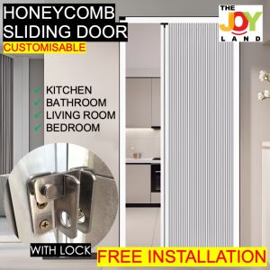 [SG THEJOYLAND] Customisable Sliding Door Panel Partition Divider Screen Privacy Door Bedroom Toilet Bathroom Door